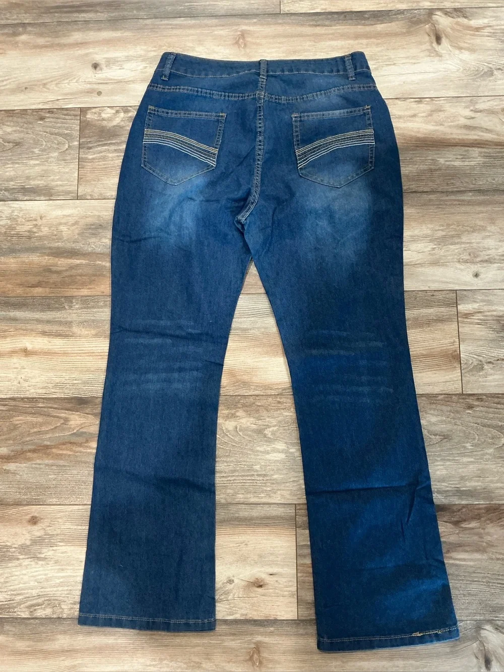 Women’s Dark Blue Bootcut Jeans - Classic Stretch Fit